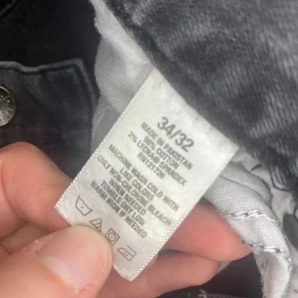 Mens Aeropostale Light Black Jeans - 34x32 - Picture 9 of 9